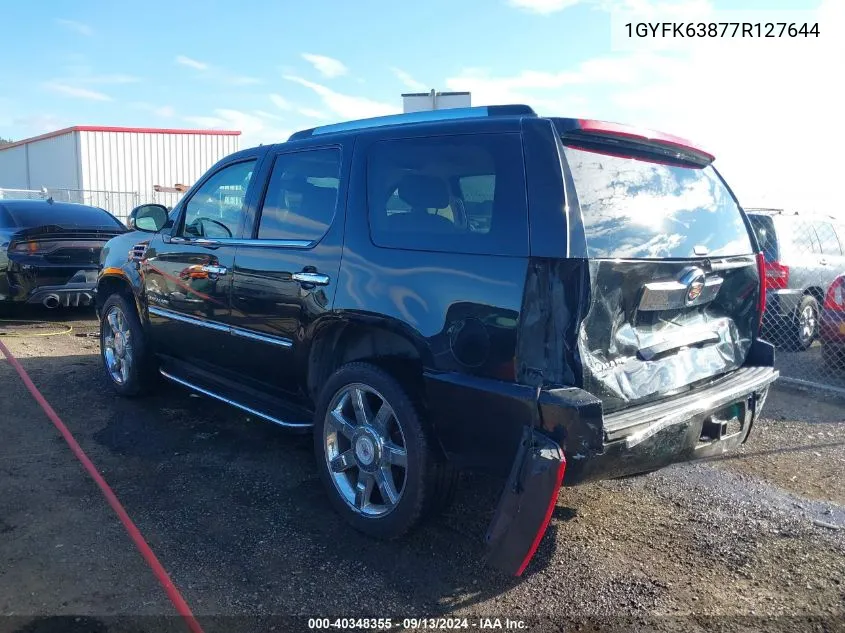 1GYFK63877R127644 2007 Cadillac Escalade Luxury