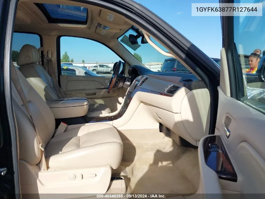 1GYFK63877R127644 2007 Cadillac Escalade Luxury