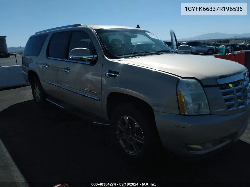 1GYFK66837R196536 2007 Cadillac Escalade Esv Standard