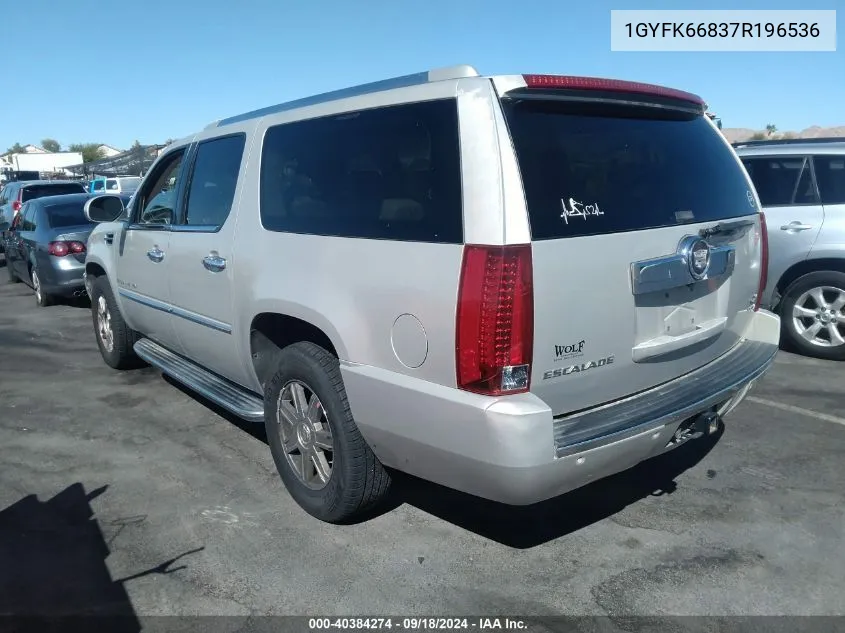 1GYFK66837R196536 2007 Cadillac Escalade Esv Standard