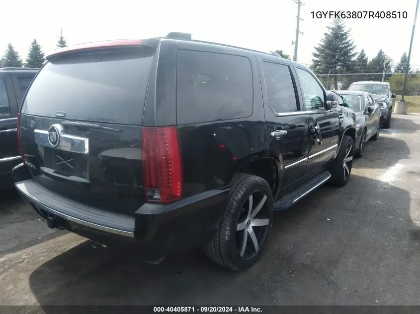 1GYFK63807R408510 2007 Cadillac Escalade Standard