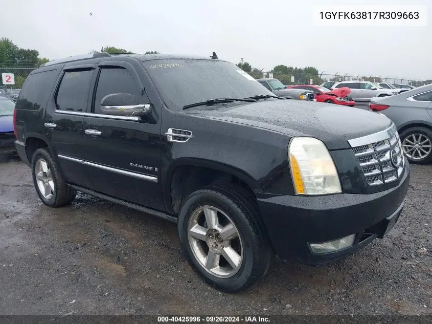 1GYFK63817R309663 2007 Cadillac Escalade Luxury