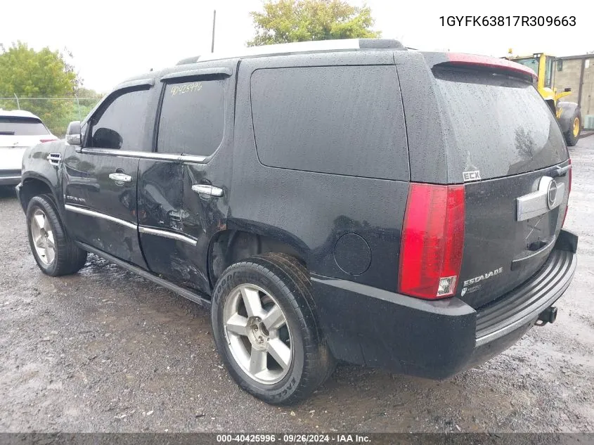 1GYFK63817R309663 2007 Cadillac Escalade Luxury