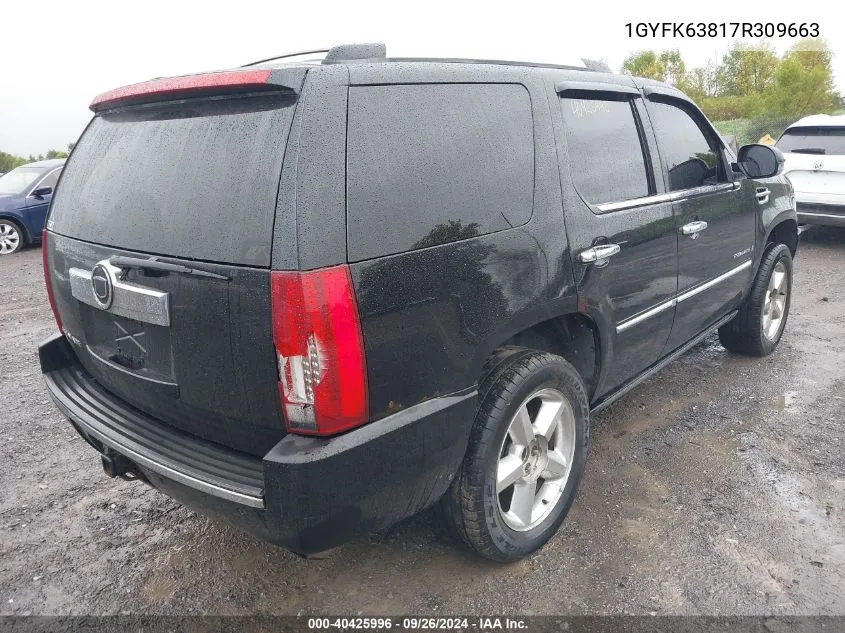 1GYFK63817R309663 2007 Cadillac Escalade Luxury