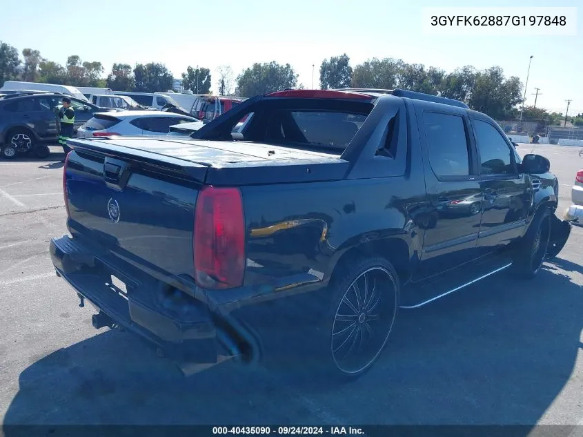 3GYFK62887G197848 2007 Cadillac Escalade Ext Standard