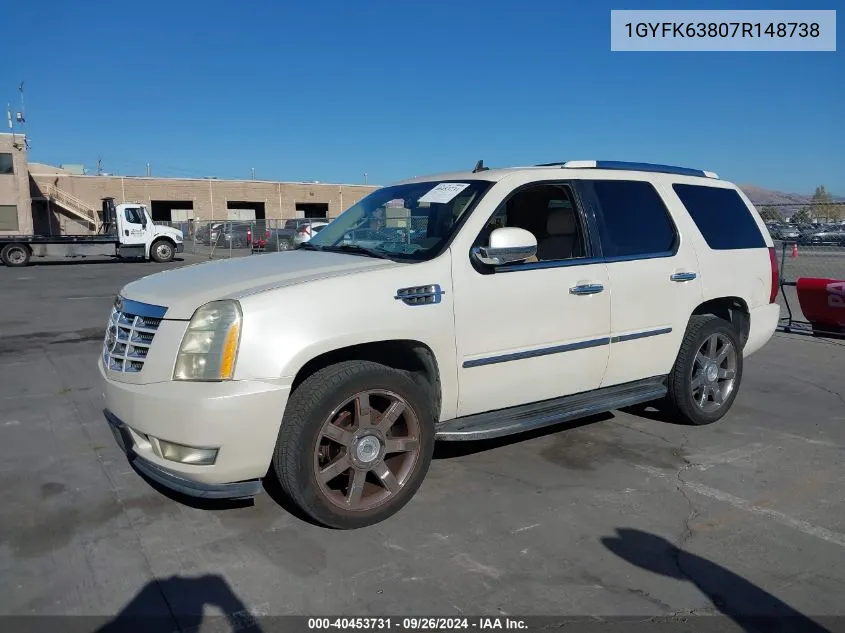 1GYFK63807R148738 2007 Cadillac Escalade Standard