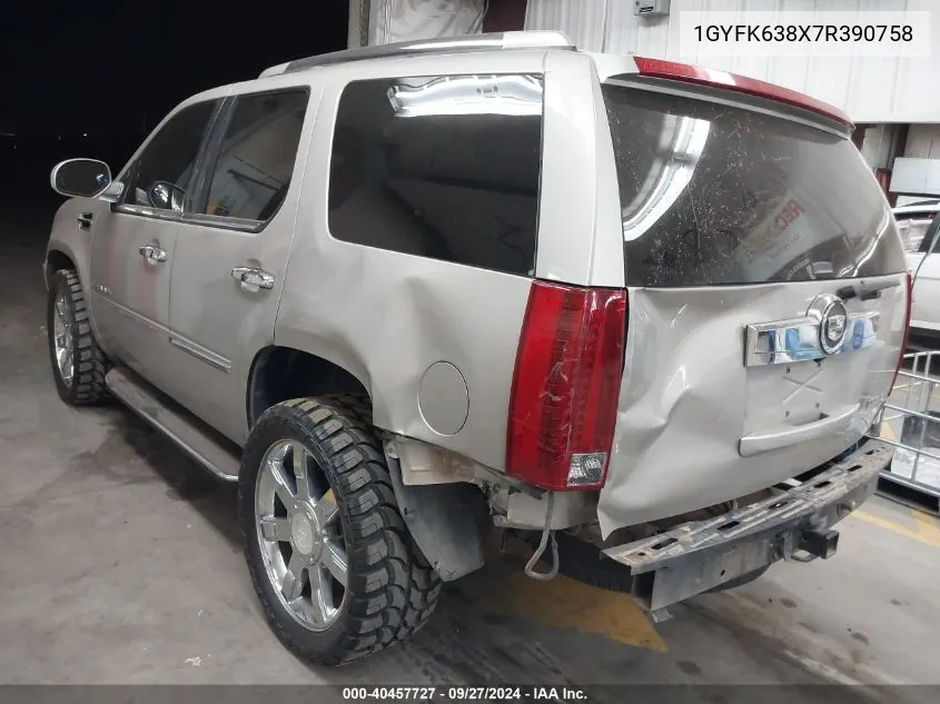 1GYFK638X7R390758 2007 Cadillac Escalade Standard