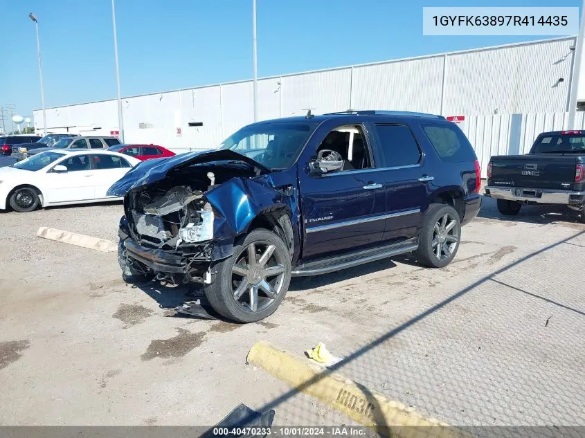 2007 Cadillac Escalade Standard VIN: 1GYFK63897R414435 Lot: 40470233