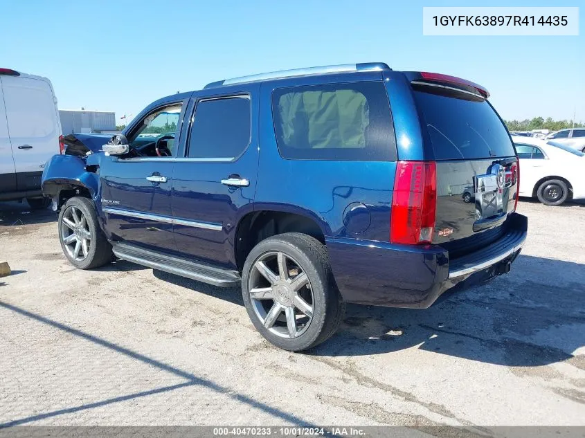 2007 Cadillac Escalade Standard VIN: 1GYFK63897R414435 Lot: 40470233