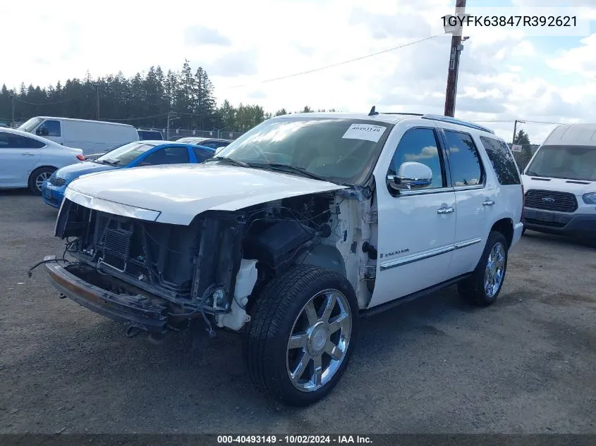 2007 Cadillac Escalade Standard VIN: 1GYFK63847R392621 Lot: 40493149