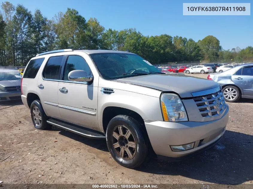 2007 Cadillac Escalade Standard VIN: 1GYFK63807R411908 Lot: 40502562