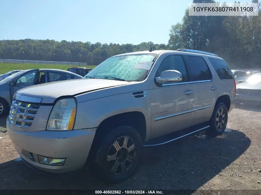 2007 Cadillac Escalade Standard VIN: 1GYFK63807R411908 Lot: 40502562