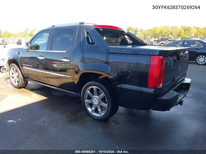 2007 Cadillac Escalade Ext Standard VIN: 3GYFK62837G269264 Lot: 40565201