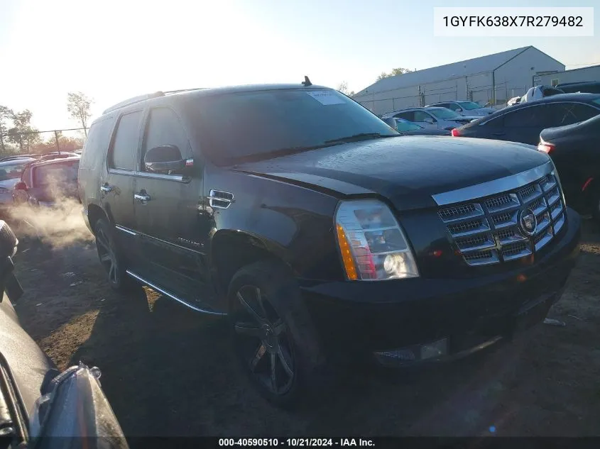 2007 Cadillac Escalade Standard VIN: 1GYFK638X7R279482 Lot: 40590510