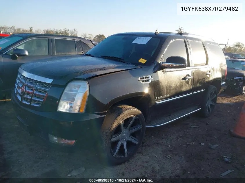 2007 Cadillac Escalade Standard VIN: 1GYFK638X7R279482 Lot: 40590510