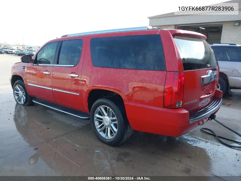 2007 Cadillac Escalade Esv Standard VIN: 1GYFK66877R283906 Lot: 40688361