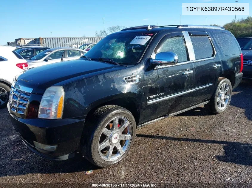 2007 Cadillac Escalade Standard VIN: 1GYFK63897R430568 Lot: 40690166