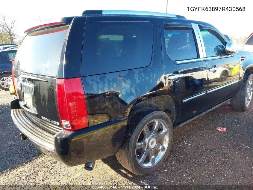 2007 Cadillac Escalade Standard VIN: 1GYFK63897R430568 Lot: 40690166