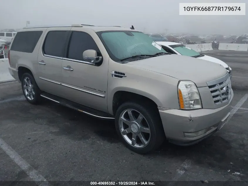 2007 Cadillac Escalade Esv Standard VIN: 1GYFK66877R179674 Lot: 40695352