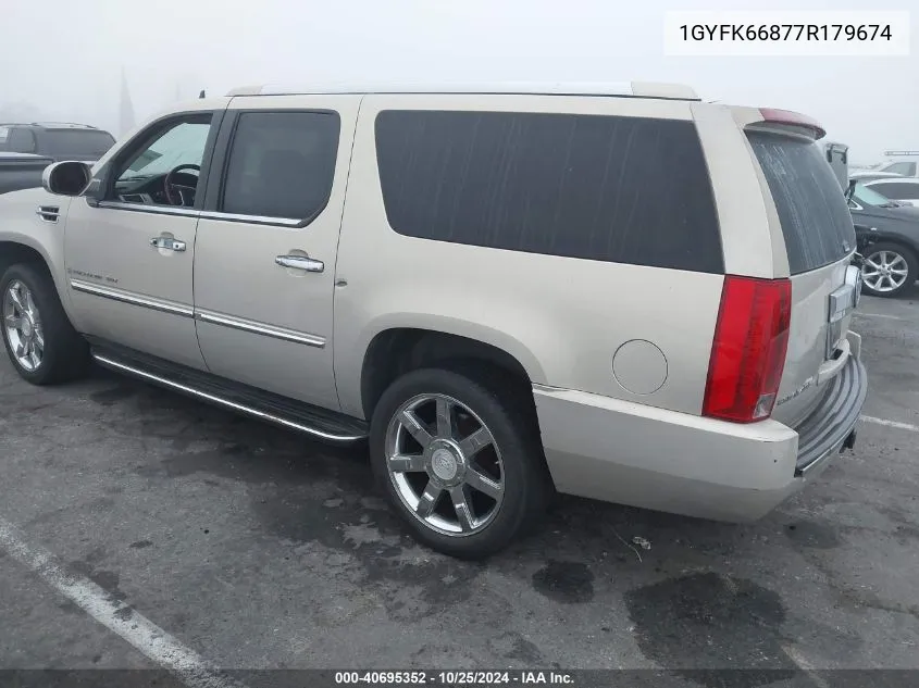 2007 Cadillac Escalade Esv Standard VIN: 1GYFK66877R179674 Lot: 40695352