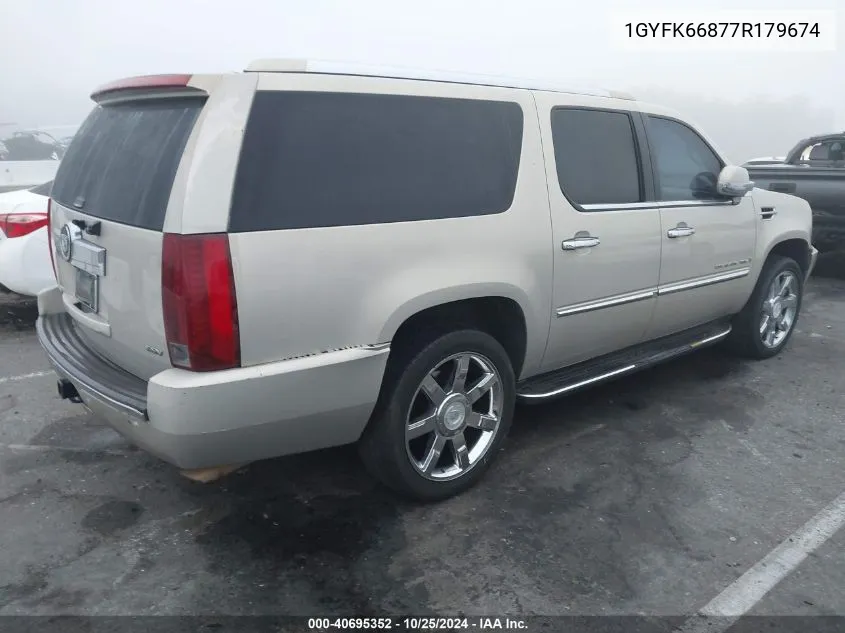 2007 Cadillac Escalade Esv Standard VIN: 1GYFK66877R179674 Lot: 40695352