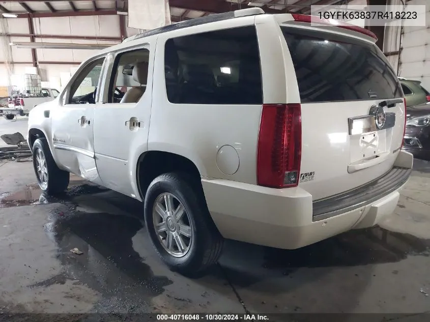 1GYFK63837R418223 2007 Cadillac Escalade Standard