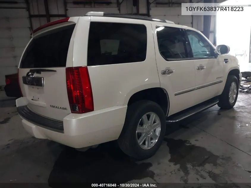 1GYFK63837R418223 2007 Cadillac Escalade Standard