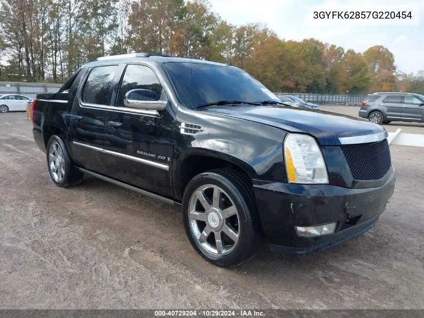 2007 Cadillac Escalade Ext Standard VIN: 3GYFK62857G220454 Lot: 40729204