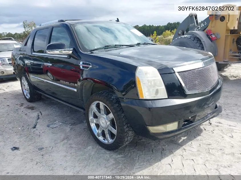 3GYFK62847G252702 2007 Cadillac Escalade Ext Standard