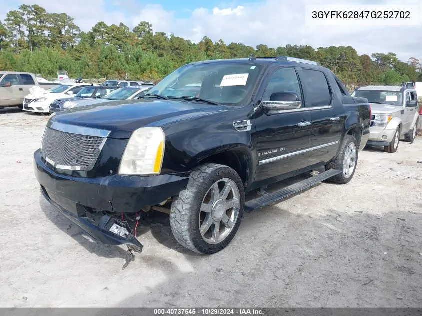 3GYFK62847G252702 2007 Cadillac Escalade Ext Standard