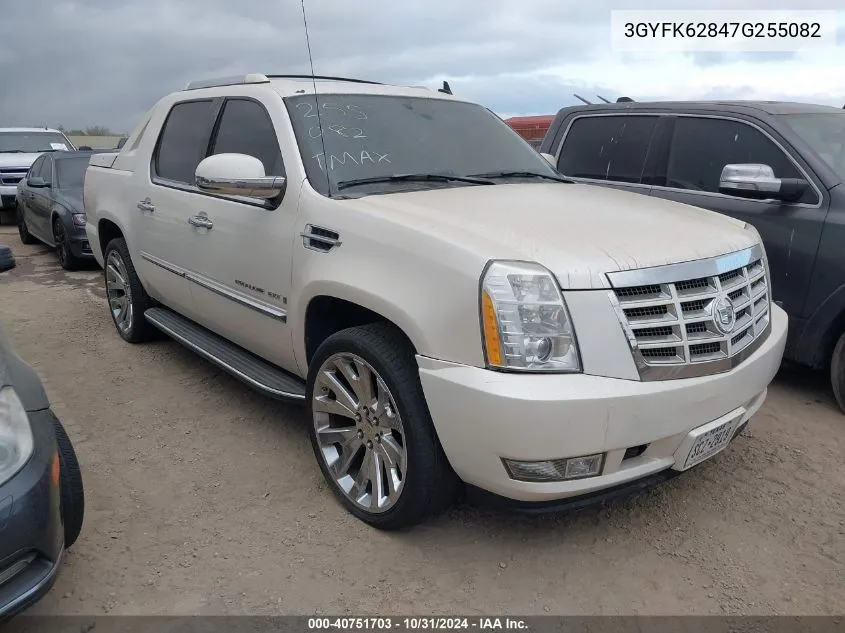 2007 Cadillac Escalade Ext Standard VIN: 3GYFK62847G255082 Lot: 40751703