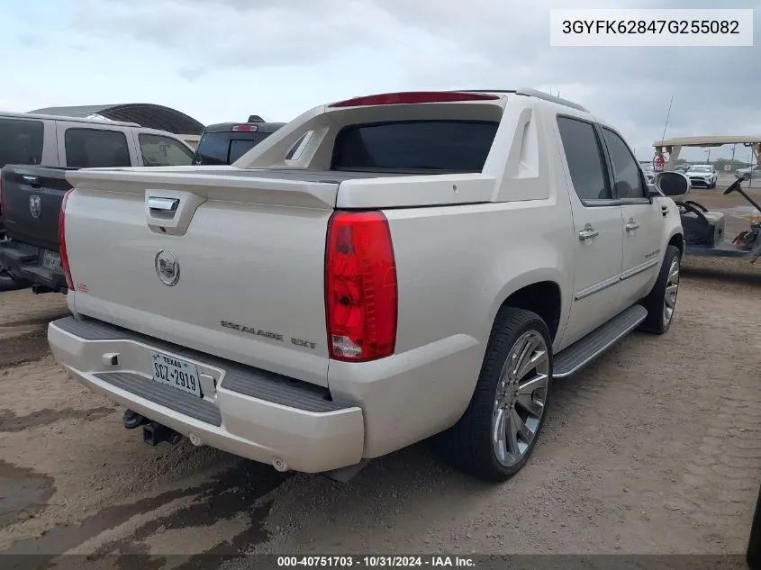 2007 Cadillac Escalade Ext Standard VIN: 3GYFK62847G255082 Lot: 40751703