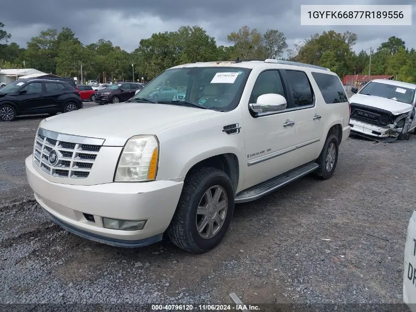 2007 Cadillac Escalade Esv Standard VIN: 1GYFK66877R189556 Lot: 40796120