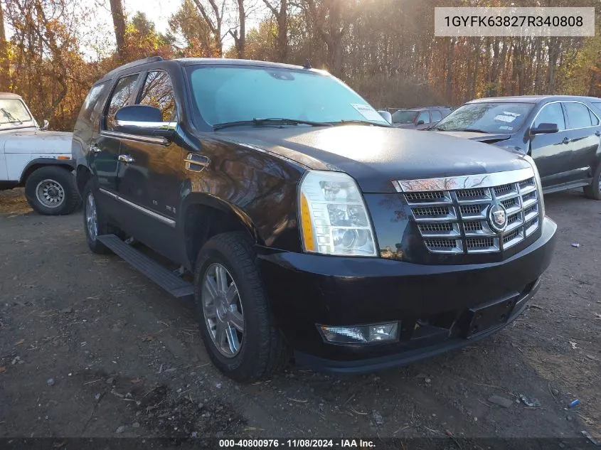 2007 Cadillac Escalade Standard VIN: 1GYFK63827R340808 Lot: 40800976