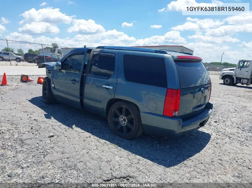 2008 Cadillac Escalade Standard VIN: 1GYFK63818R159460 Lot: 39611951