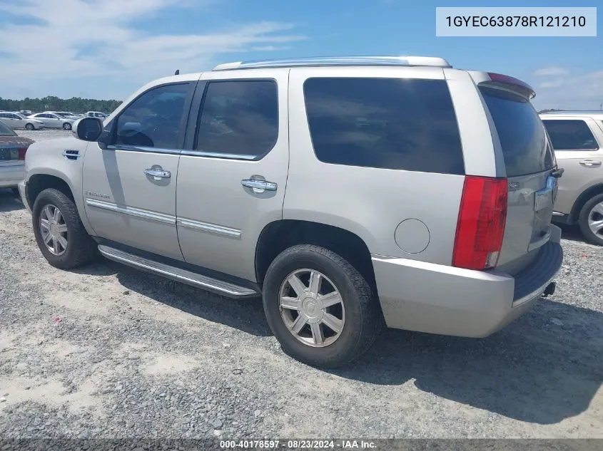 2008 Cadillac Escalade Standard VIN: 1GYEC63878R121210 Lot: 40178597