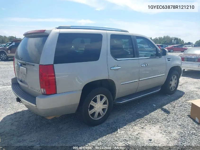 2008 Cadillac Escalade Standard VIN: 1GYEC63878R121210 Lot: 40178597