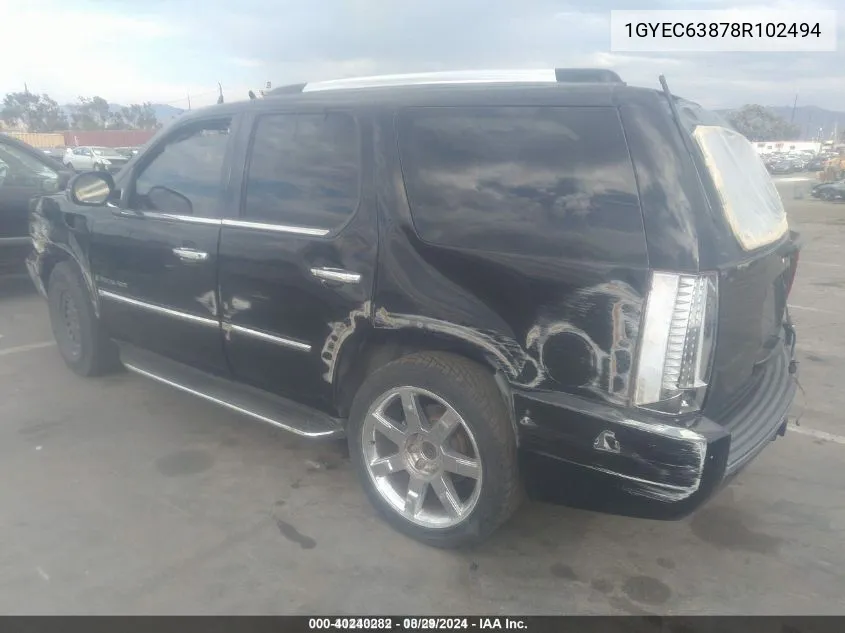 1GYEC63878R102494 2008 Cadillac Escalade Standard