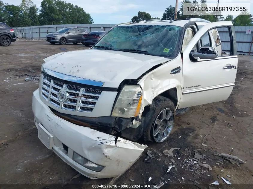 2008 Cadillac Escalade Standard VIN: 1GYEC63868R197355 Lot: 40276716