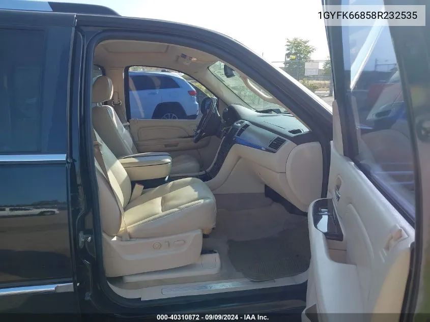 2008 Cadillac Escalade Esv Standard VIN: 1GYFK66858R232535 Lot: 40310872