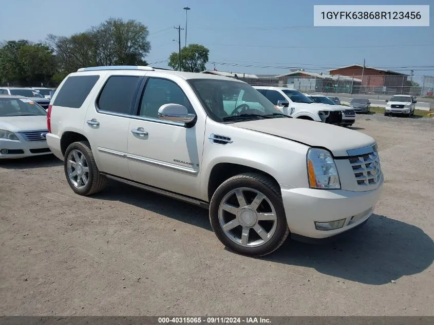 2008 Cadillac Escalade Standard VIN: 1GYFK63868R123456 Lot: 40315065