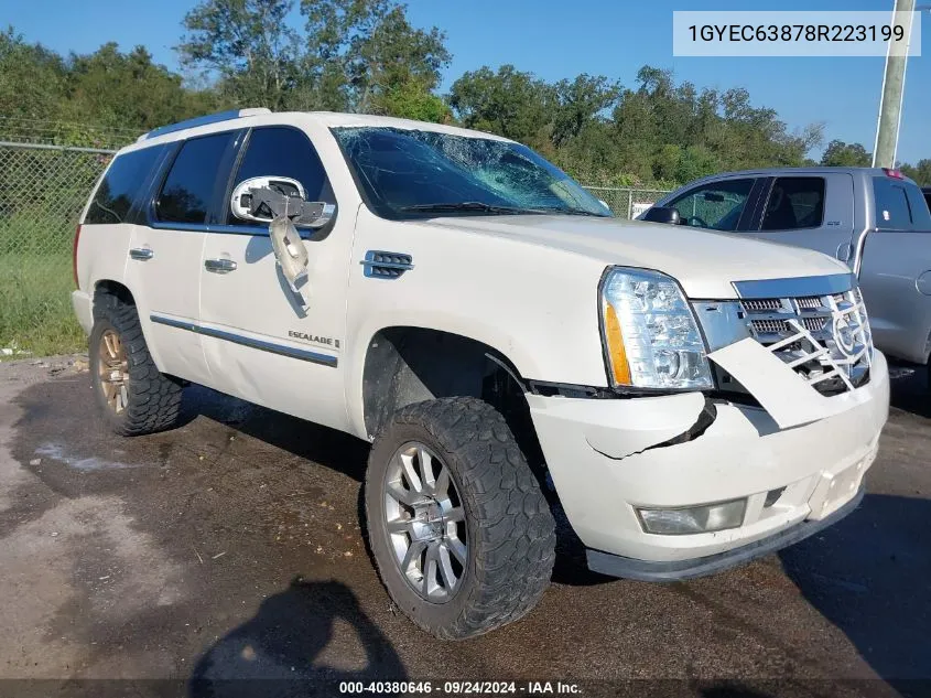 2008 Cadillac Escalade Luxury VIN: 1GYEC63878R223199 Lot: 40380646