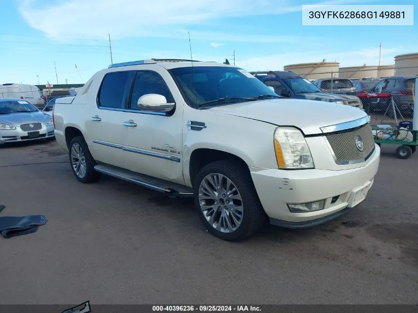 3GYFK62868G149881 2008 Cadillac Escalade Ext Standard