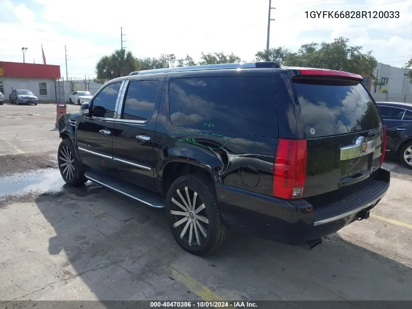 1GYFK66828R120033 2008 Cadillac Escalade Esv Esv