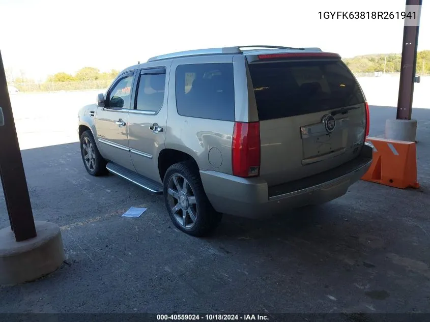 1GYFK63818R261941 2008 Cadillac Escalade Standard