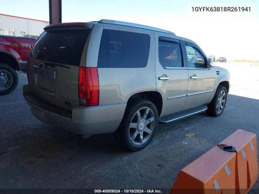 1GYFK63818R261941 2008 Cadillac Escalade Standard