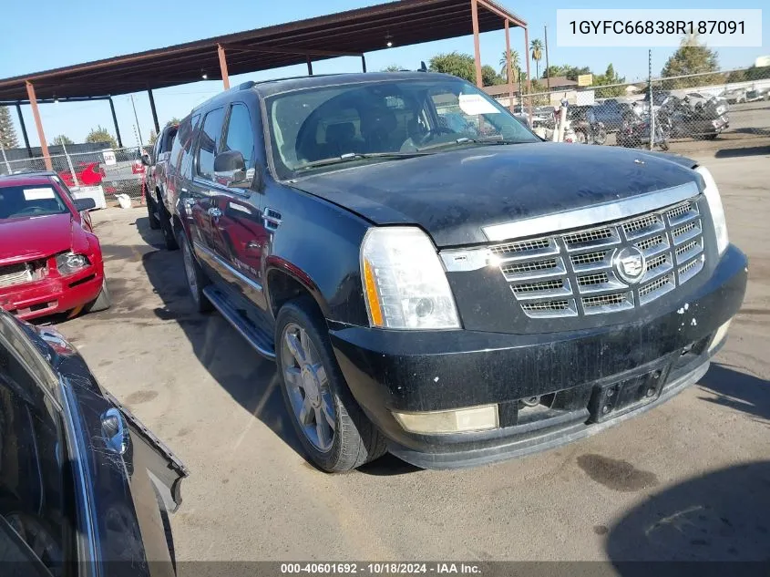 1GYFC66838R187091 2008 Cadillac Escalade Esv Standard