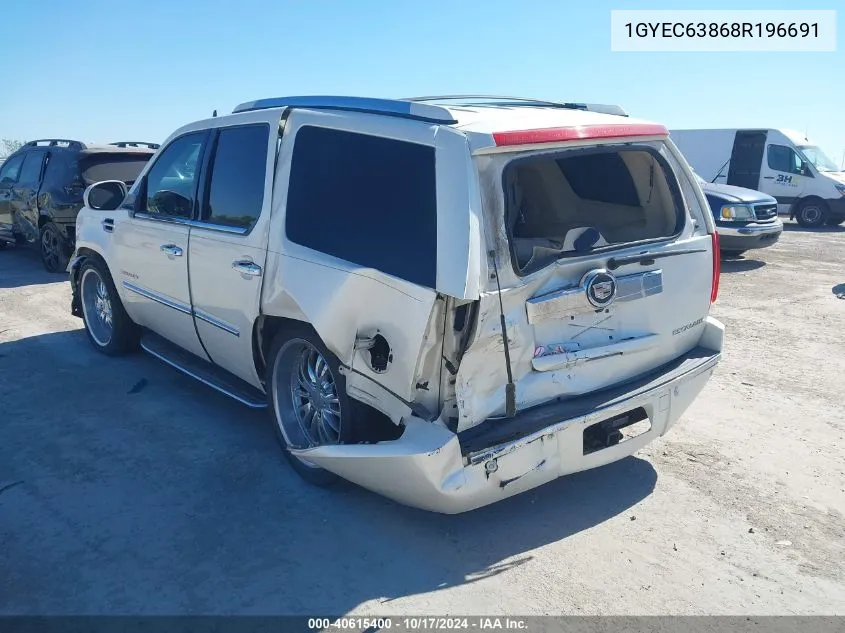 2008 Cadillac Escalade Standard VIN: 1GYEC63868R196691 Lot: 40615400