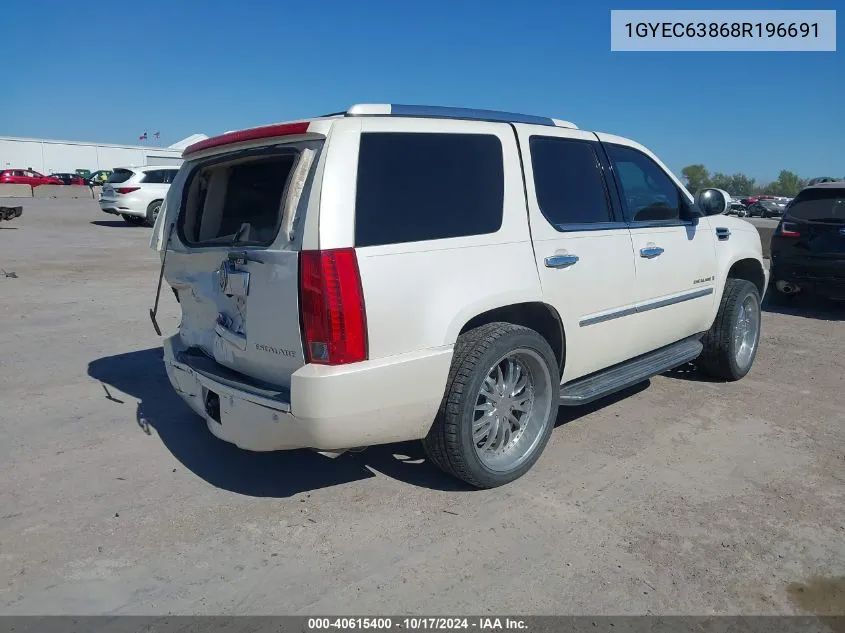 2008 Cadillac Escalade Standard VIN: 1GYEC63868R196691 Lot: 40615400