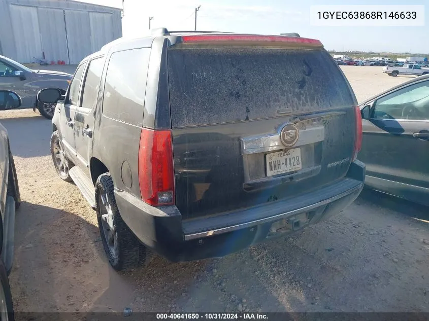 2008 Cadillac Escalade Standard VIN: 1GYEC63868R146633 Lot: 40641650